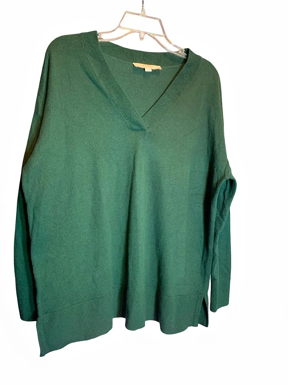LOFT Green V-Neck Sweater